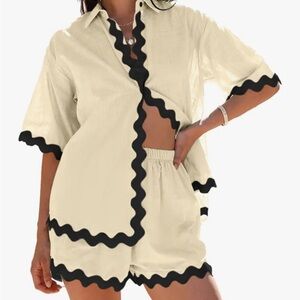 2 piece outfit - top & shorts